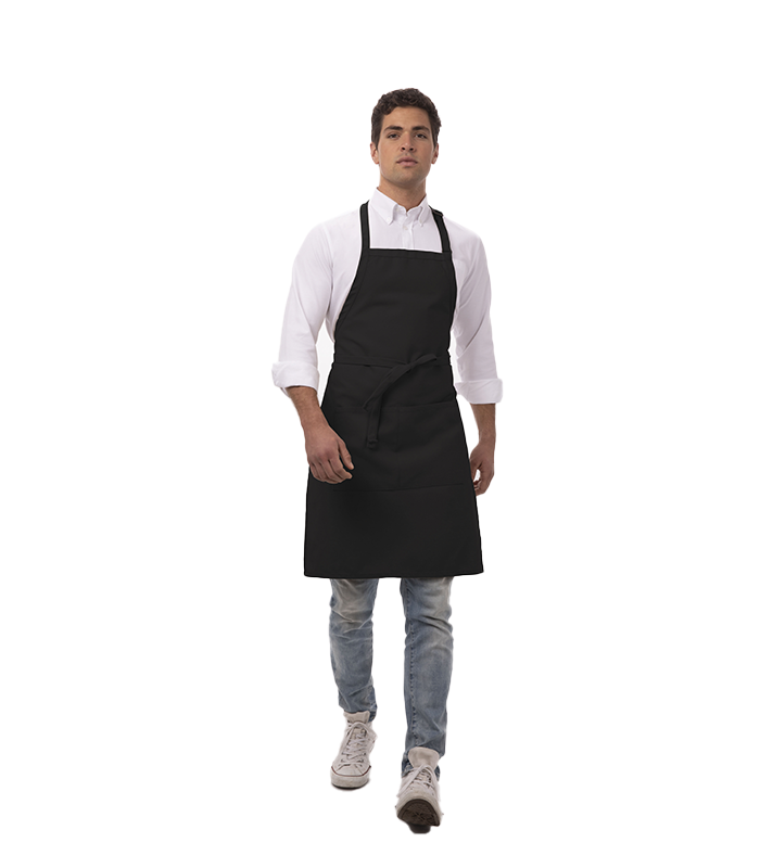 Delantal Negro Largo Chef Butcher Chef Works® • BPU · HoReCa